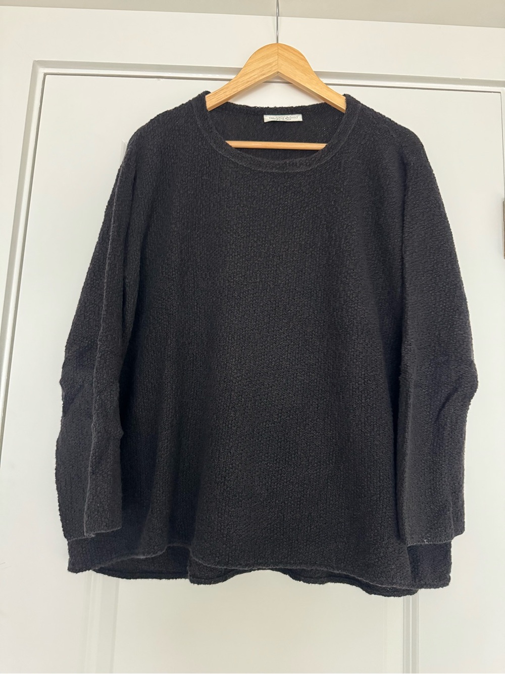 Cozy Women's Black/Brown Crewneck Sweater